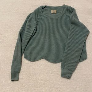 Wilfred Mint Cropped Sweater